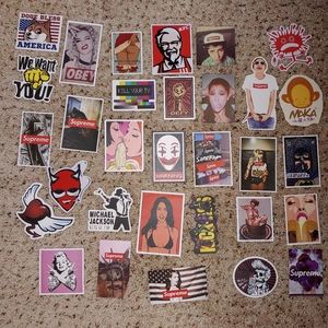 30 random vinyl stickers